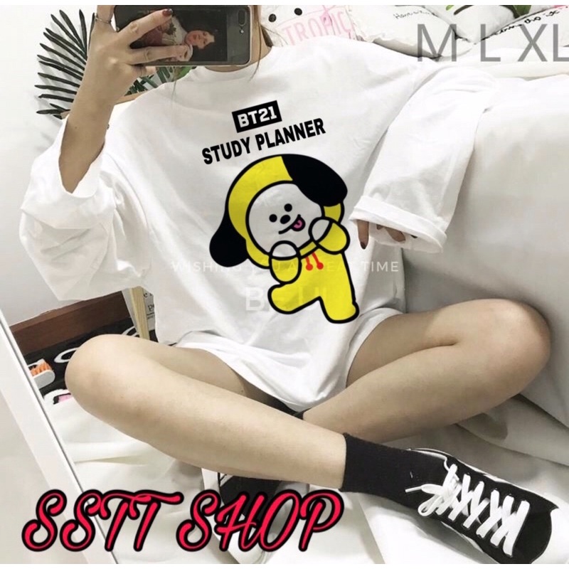 Áo BTS BT21 STUDY PLANNER dễ thương