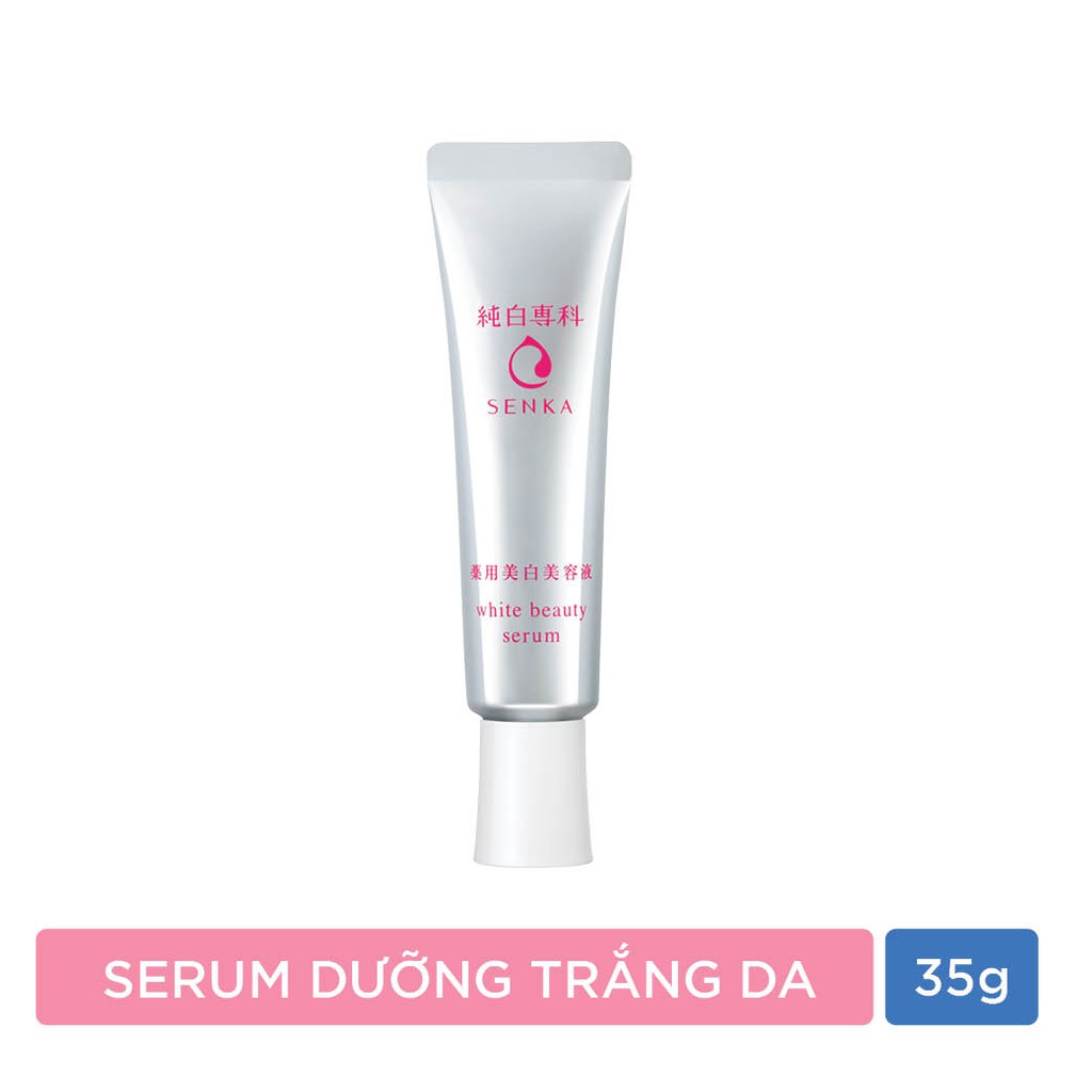 [Mã COS0409 -8% ĐH250k]Bộ đôi làm giảm mụn & mờ thâm Serum Senka White Beauty & Sữa rửa mặt Acne (35g + 100g)_95171