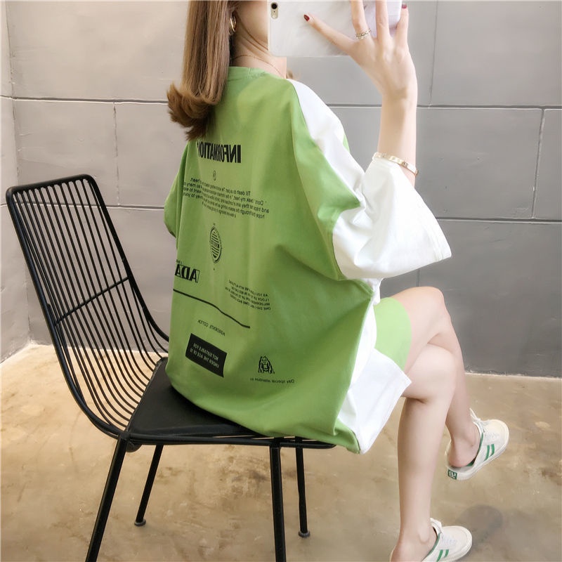 Áo from rộng áo thun cộc tay nữ hàng thiết kế mới chất cotton 100% | BigBuy360 - bigbuy360.vn