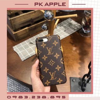 ốp lưng - ốp iphone lv nâu cao cấp có lót nỉ 7pl/ipx/xmax/11/promax/12 promax