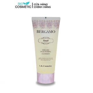 Sữa rửa mặt Bergamo ốc sên phục hồi da Snail Foaming Cleanser