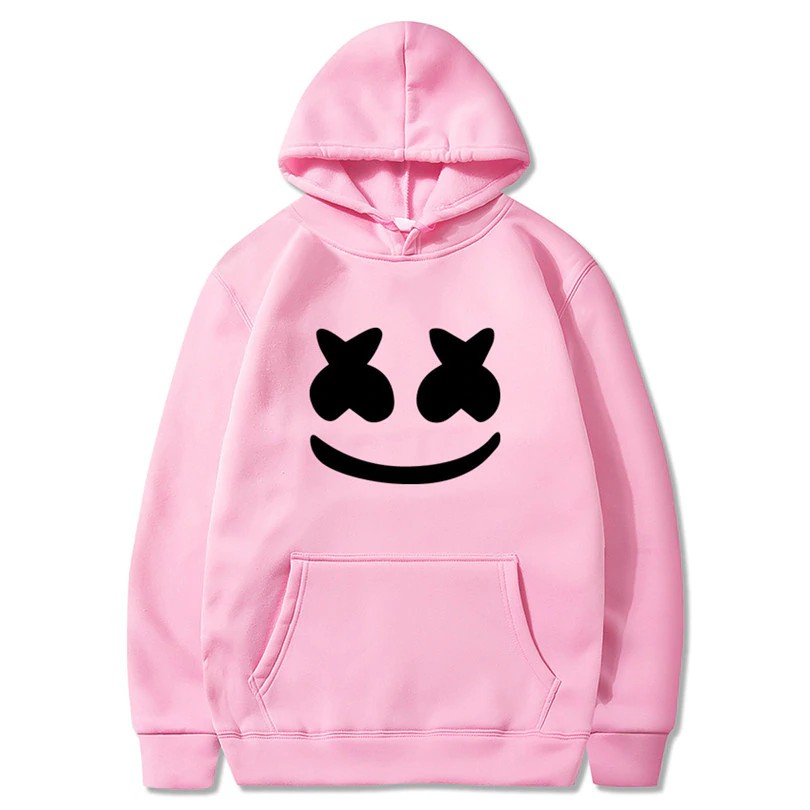 Áo Hoodie In Hình Marshmello Phong Cách Hip Hop Cá Tính Cho Nam