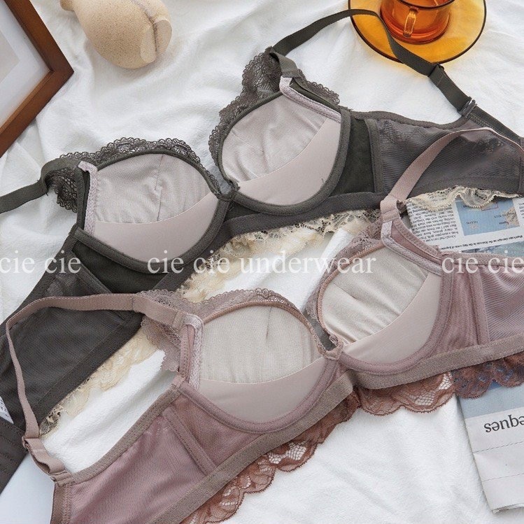 Áo lót không gọng Cie Cie đệm vừa ren mềm mịn thoải mái 705
