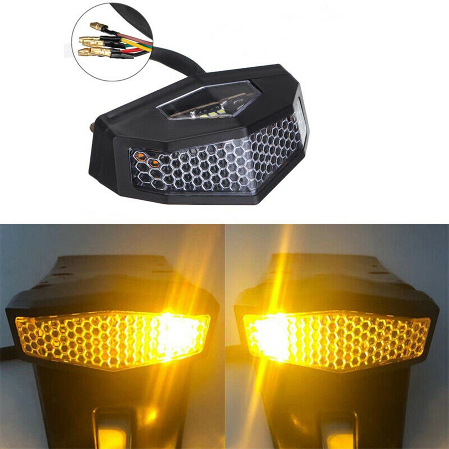 Đèn Led Tín Hiệu Cho Đuôi Xe Cafe Racer