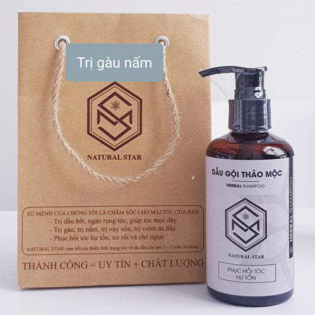 Dầu Gội Thảo Mộc cải tiến - Trị gàu, Vãy nến, nấm da đầu