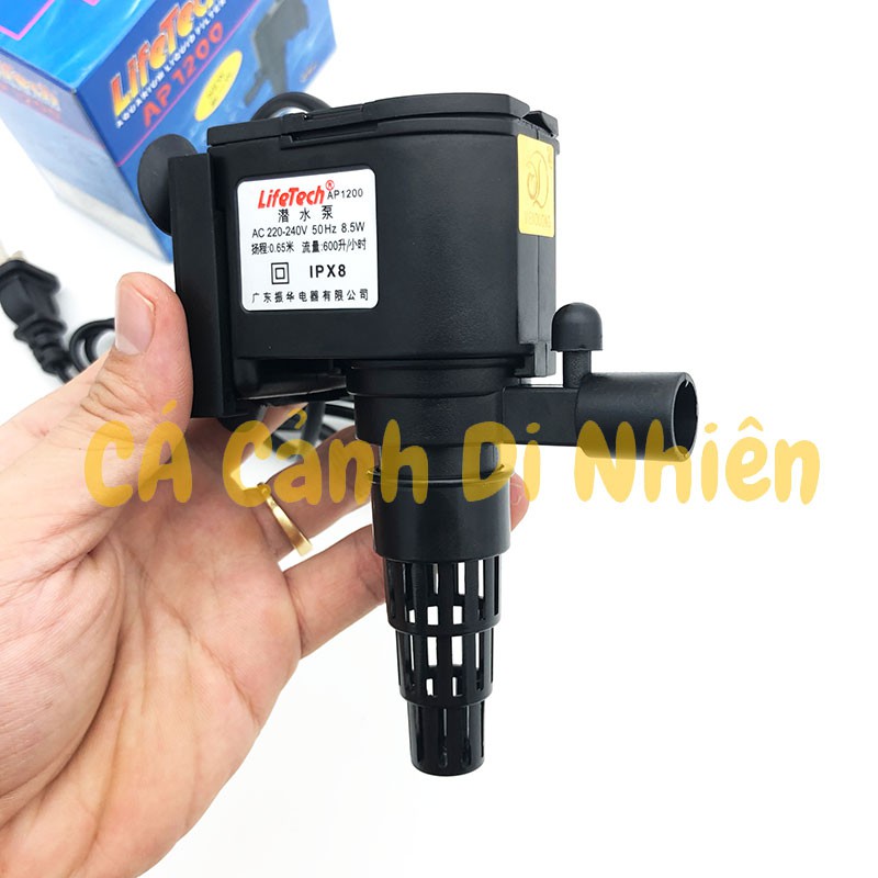 Máy bơm nước hồ cá dạng nằm Lifetech AP 1200 - Máy bơm chìm  Ap1200 cho bể cá
