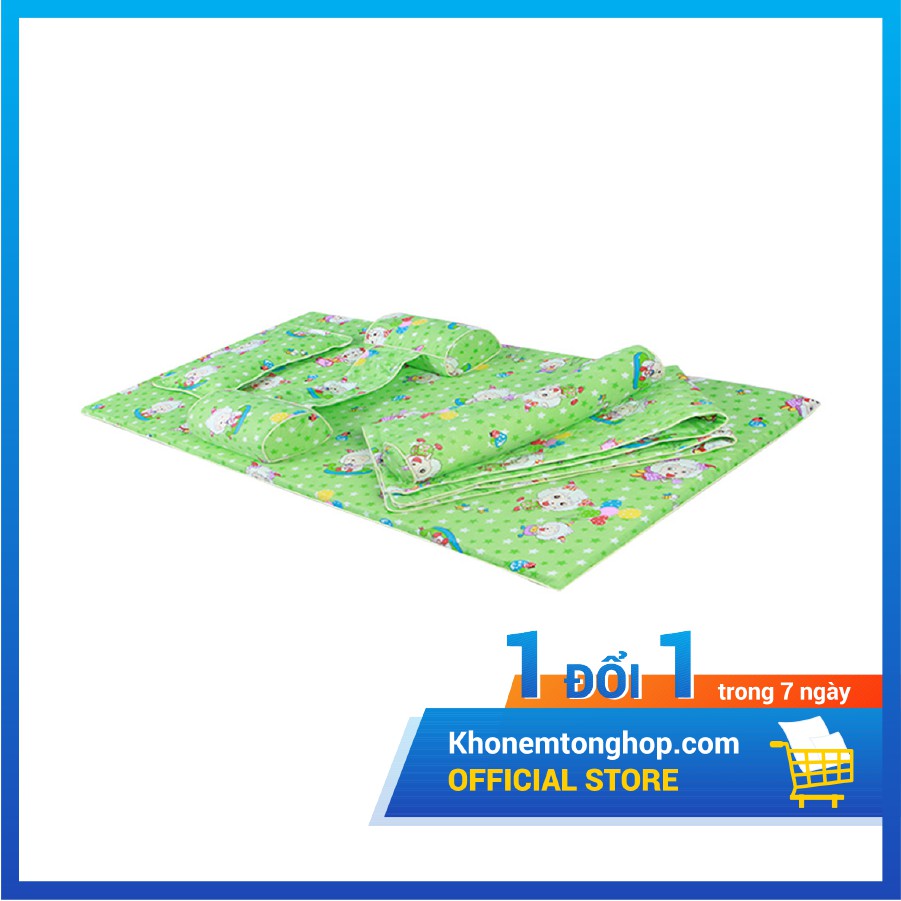 Bộ sản phẩm Diamond Angel Bé Trai - Kim Cương (Combo 6 món gồm 1 nệm, 1 gối đầu, 1 gối ôm, 1 mền đắp, 2 gối chặn)