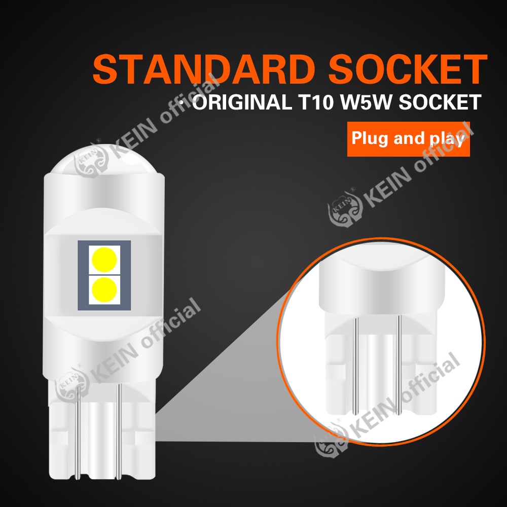 Đèn LED đọc sách T10 W5W 3030 6SMD HD cho xe hơi