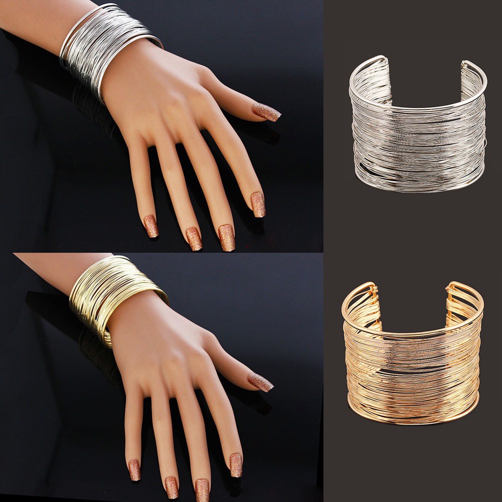 1PC Vintage Women Jewelry Fashion Bangle Cuff Bracelet Punk Lots Style