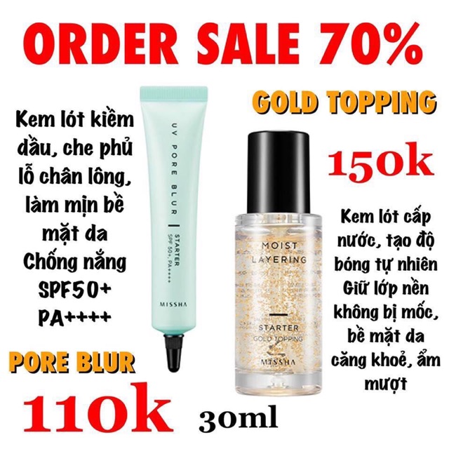 (TRẢ ORDER) KEM LÓT MISSHA