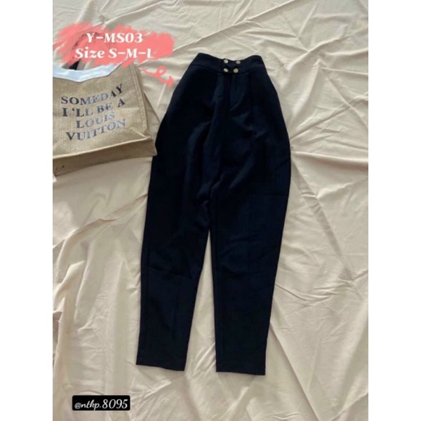 QUẦN TÂY 4 NÚT LƯNG CAO - ẢNH TỰ CHỤP