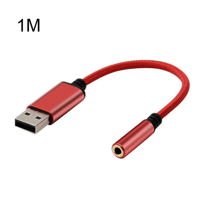 Cáp Chuyển Đổi Âm Thanh Usb Sang 3.5mm Dài 0.2m / 1m 2 Trong 1 Cho Tai Nghe Apple