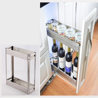 Kệ đựng gia vị, chai lọ trong tủ bếp 20cm INOXEN