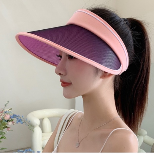 Mũ rộng vành chống nắng chống uv nửa đầu cao cấp, nón nửa đầu nữ