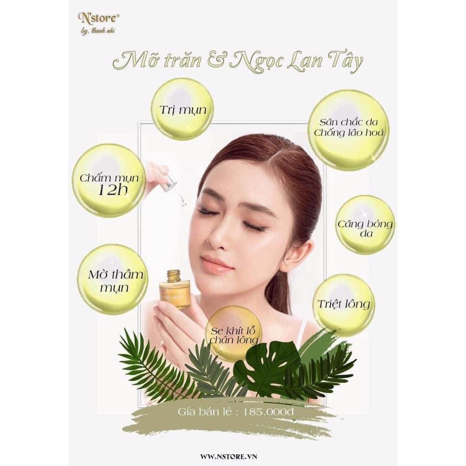 SERUM MỠ TRĂN NGỌC LAN TÂY MÙI THƠM DỄ CHỊU HỖ TRỢ TRIỆT LÔNG