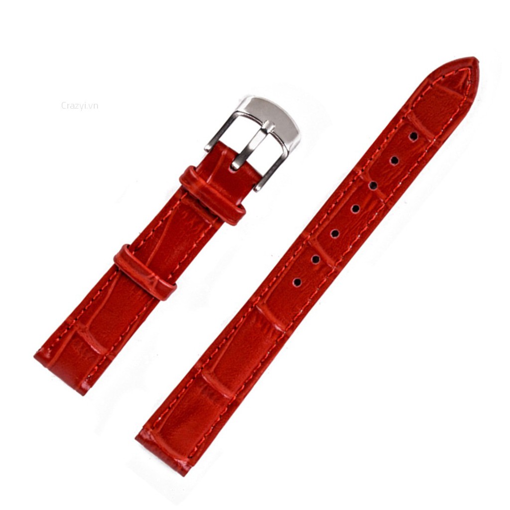 Dây Đồng Hồ Crazyi 12-22mm Hoạ Tiết Da Cá Sấu