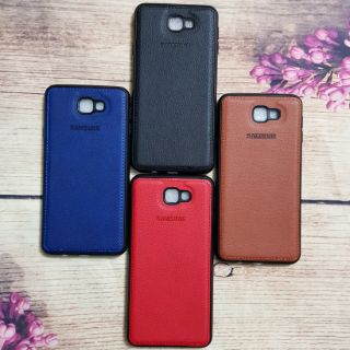 Ốp lưng Samsung J7 Prime dẻo giả da khắc thương hiệu cao cấp