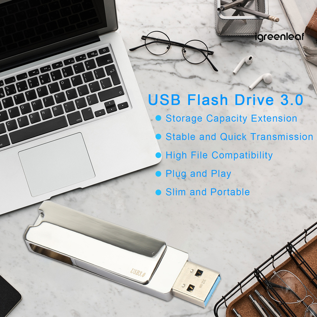 IL KS39 32GB 64GB 128GB USB Flash Drive Mini Storage Capacity Extension USB3.0 Practical Pen Drive for Computer