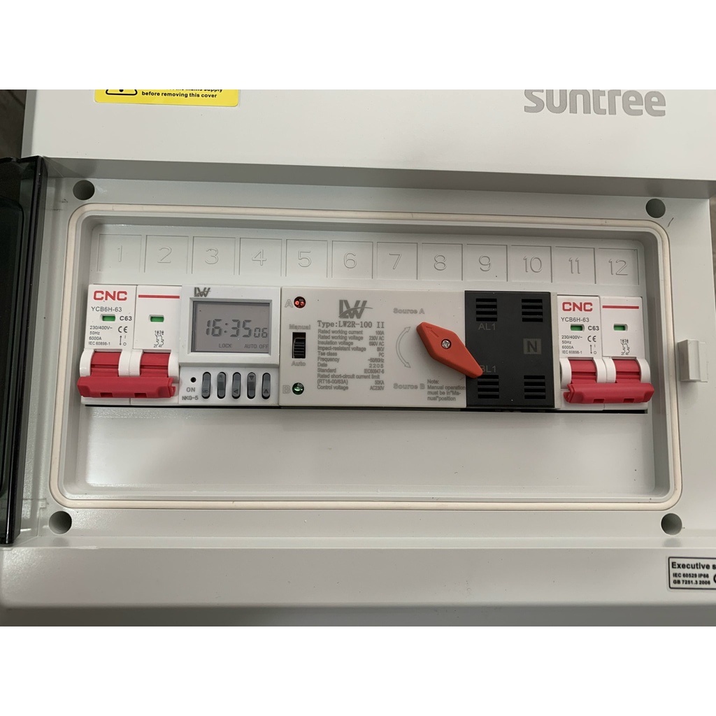 Tủ ATS 2P-100A tự động chuyển đổi 2 nguồn điiện trong tháng không gián đoạn [ NGUYÊN HỘP]