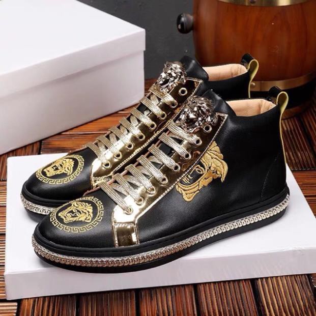 FALE SALE (Video) Siêu phẩm giày da vesax cao cổ đế khoá dây kim tuyến vàng Có Sẵn ⚡ CHẤT sịn : new L > ₛ * : ! ¹ * | BigBuy360 - bigbuy360.vn