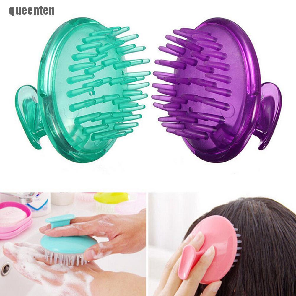 [Hàng mới về] Lược silicon gội đầu chải tóc mát xa cơ thể linh hoạt