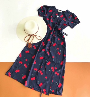 Đầm váy Cherry cột eo quảng châu siêu xinh 🍒🍒🍒