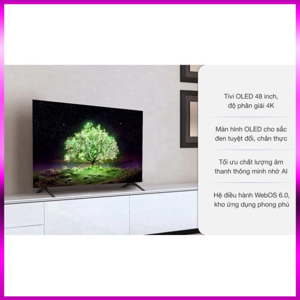 __zil__ (mới) Tivi OLED LG 4K 48 inch 48A1PTA _Giao nhanh , lắp đặt miễn phí đầy đủ toàn quốc chất lượng hàng đầu