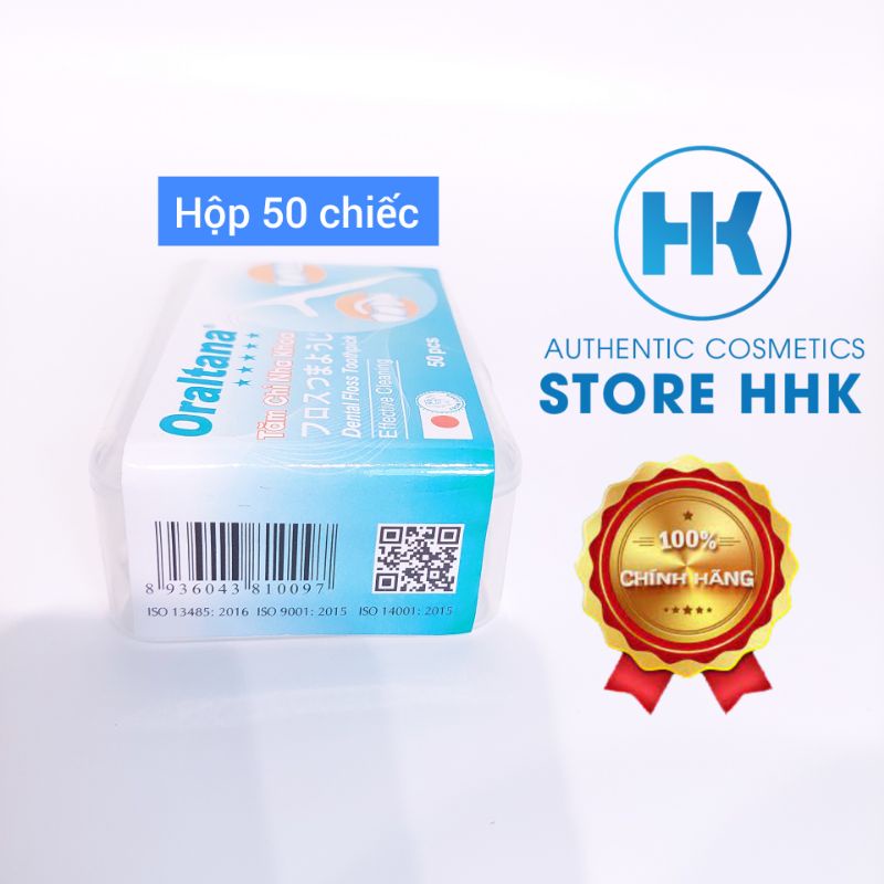 Tăm chỉ nha khoa Oraltana - 50 cái/hộp (Chính Hãng)