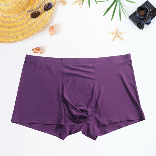 Quần lót nam thun lạnh nhật bản 8 màu cá tính full size 40 - 99kg, quần sịp nam su đúc không đường may, không viền