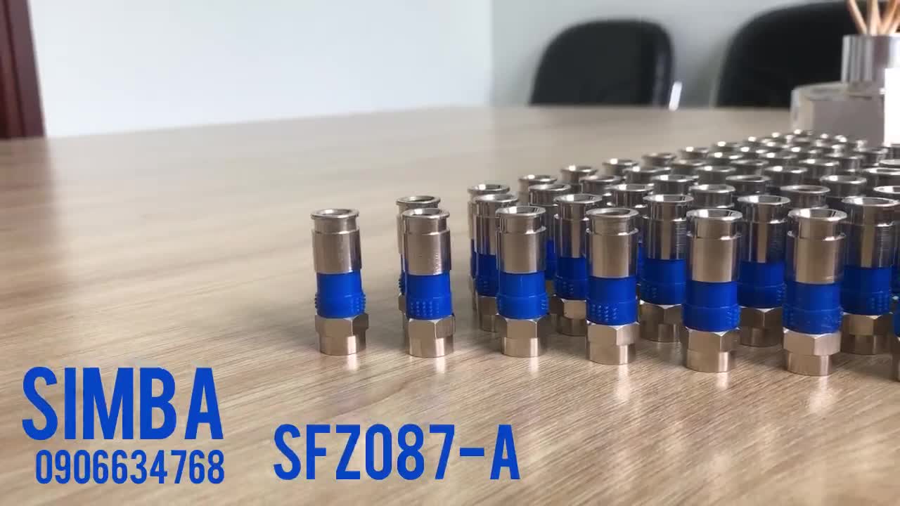 [Giá hủy diệt] 10 Cái rắc, giắc Đầu nối F5 nén cho cáp RG6 tivi, chảo, camera Model: SFZ087-A Hãng :FZ loại 1 | BigBuy360 - bigbuy360.vn