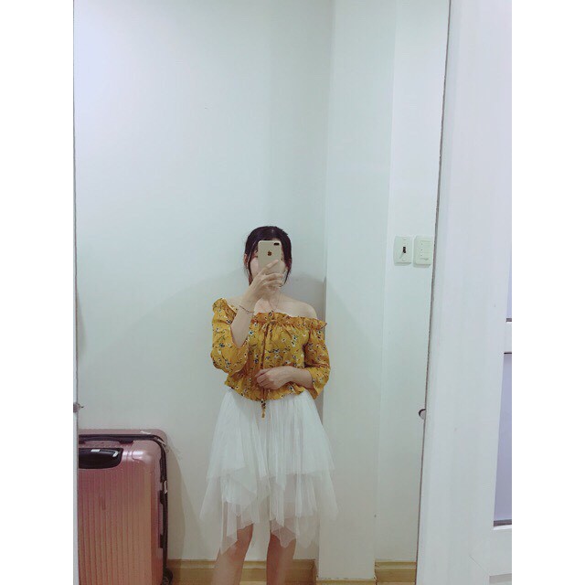 Chân váy ren tua rua nhọn Sang chảnh(3 màu đen,trắng,kem) | BigBuy360 - bigbuy360.vn