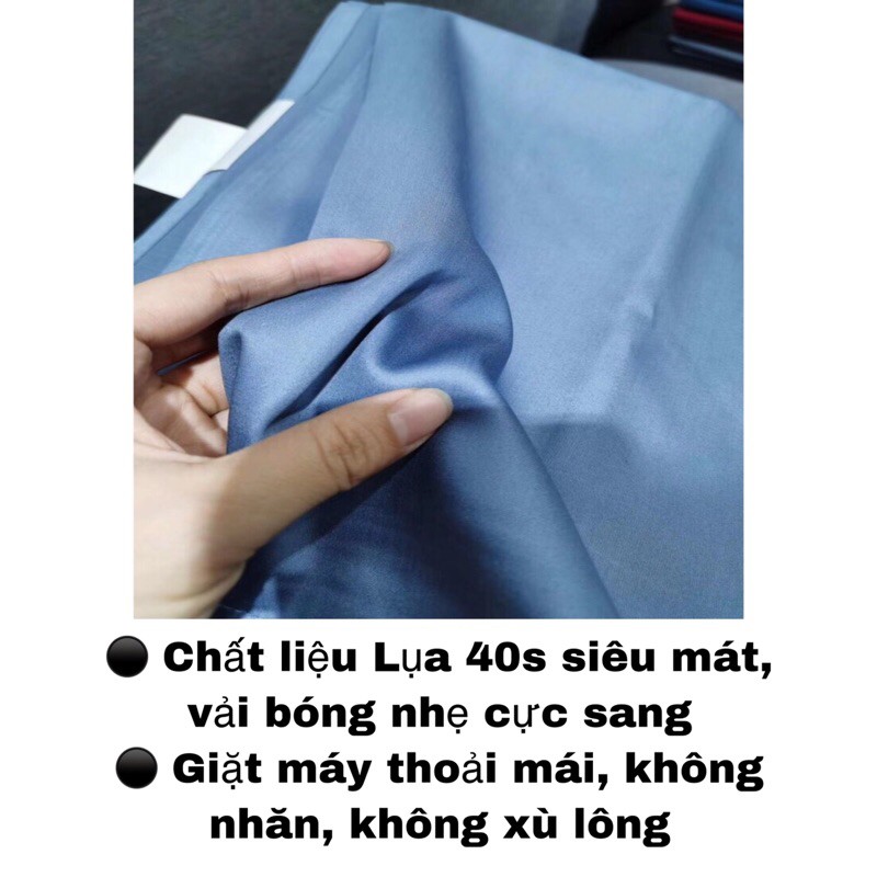 Ga Gối Lụa ❤️ tencel cao cấp mát lạnh đủ size ga giường cotton 60s với 17 tông màu basic hot nhất 2021