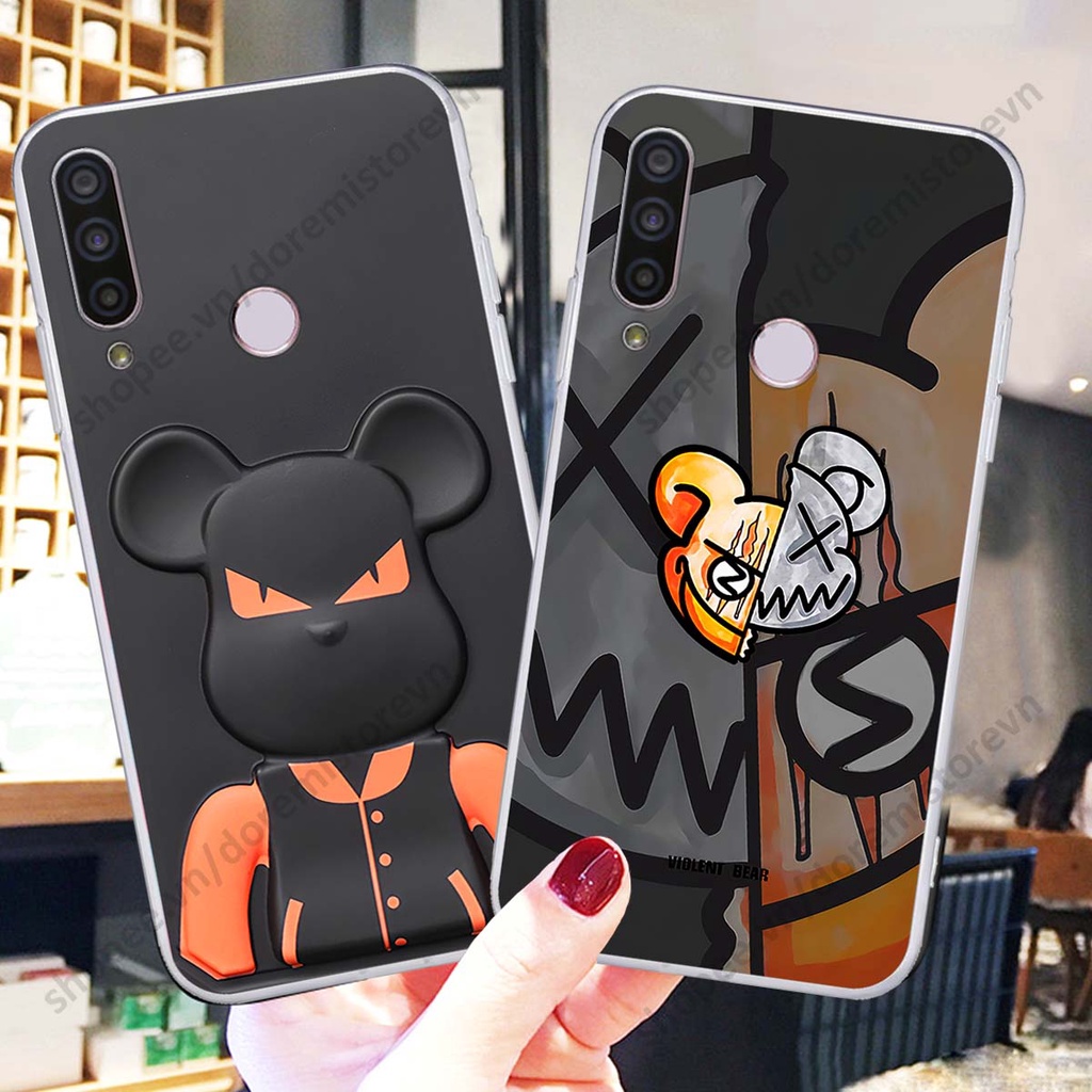 Ốp lưng Vsmart Joy 3 / Joy3 hình kaws, kith, bear brick nổi 3D phong cách độc đáo