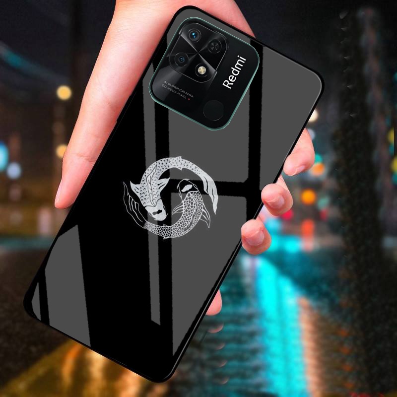 Ốp Lưng REDMI 10C mặt kính cường lực cao cấp thiết kế riêng