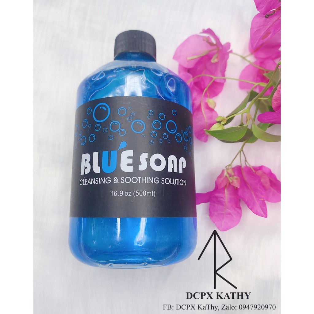 BLUESOAP Dung Dịch Lau Mực Vệ Sinh Hình Xăm (chai cốt to 500ml)