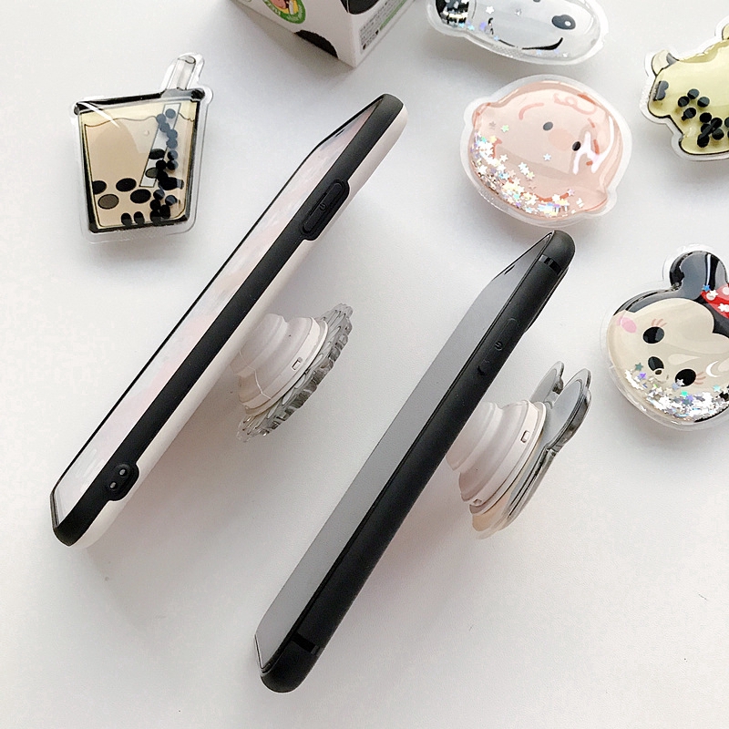 Giá đỡ điện thoại phối kim tuyến lỏng đáng yêu