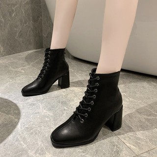 Bốt nữ dây trước gót 7 phân (mã 5265)