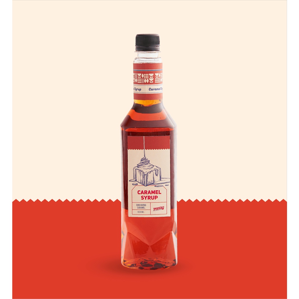 Siro Trendy Các Hương Chai 830ml - Pha Trà Sữa, Tra Chanh Cốt Rẻ