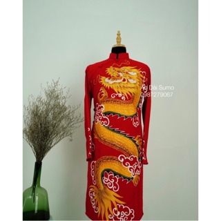 Áo dài cách tân nam vẽ SƠM MÀI