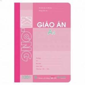 Sổ Giáo án A4 120 Trang; MS: 313 [Klong]