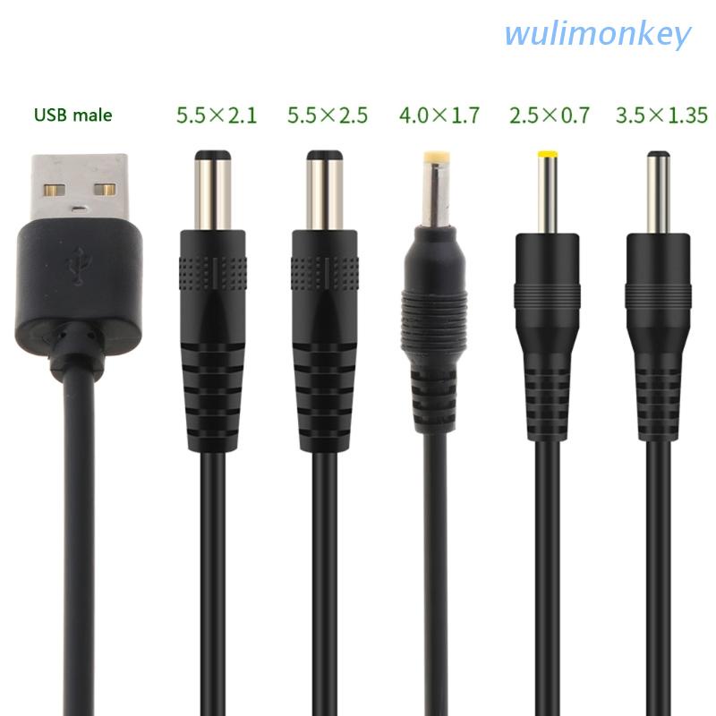 Dây Cáp Sạc USB DC 5.5x2.1mm 5.5x2.5mm 3.5x1.35mm 4.0x1.7mm 2.5x0.7 mm Chuyên Dụng