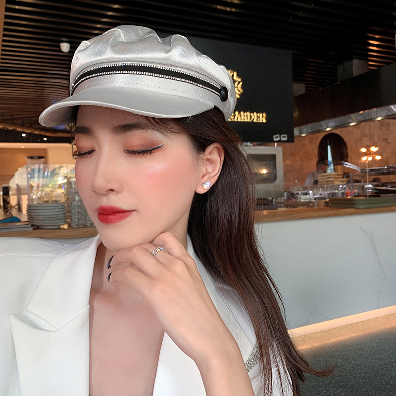 Bông Tai Dây Xích Bằng Bạc Đính Đá zircon Thời Trang Hàn Quốc Cho Nữ