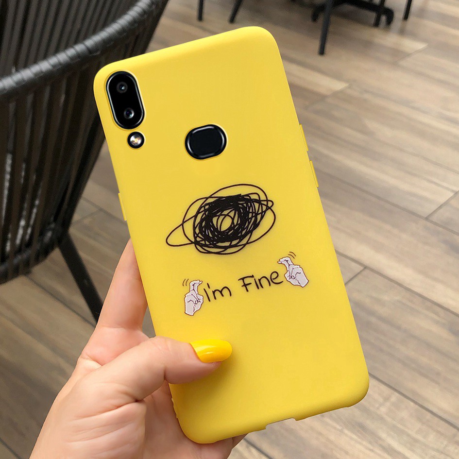 Ốp điện thoại mềm họa tiết xương rồng/chuối màu vàng mặt nhám cho Samsung A10S A20S A20 A30 A50 A30s A50s A40 A70 A10 | BigBuy360 - bigbuy360.vn