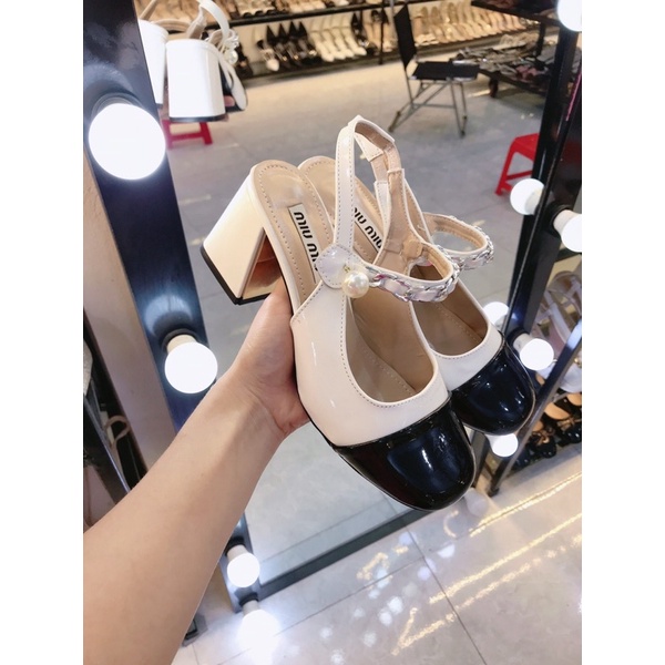 XẢ KHO giầy miu miu gót 3 và 5cm