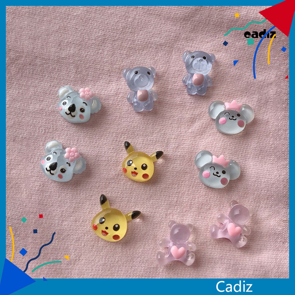 [Hàng mới về] Phụ kiện trang trí móng 3d kiểu dáng hoạt hình dễ thương