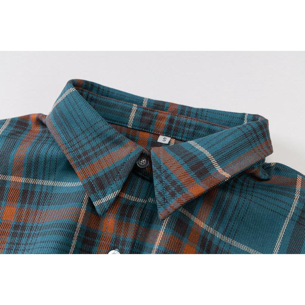 DUNEA Áo hai dây phối ngoài họa tiết ca rô thời trang thanh lịch cho nữ