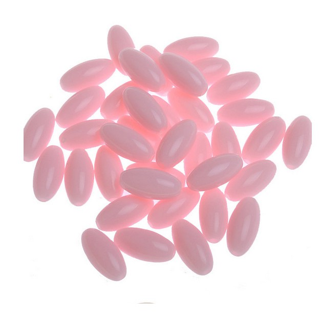 Bộ 30 hạt nhựa màu kẹo 7x15mm dùng làm trang sức thủ công