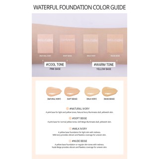 KEM NỀN 3CE GLOSSING WATERFUL FOUNDATION 40G