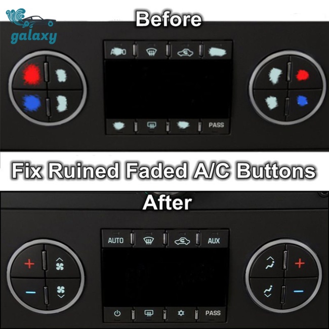 2 miếng dán nút điều khiển AC Dash cho xe hơi