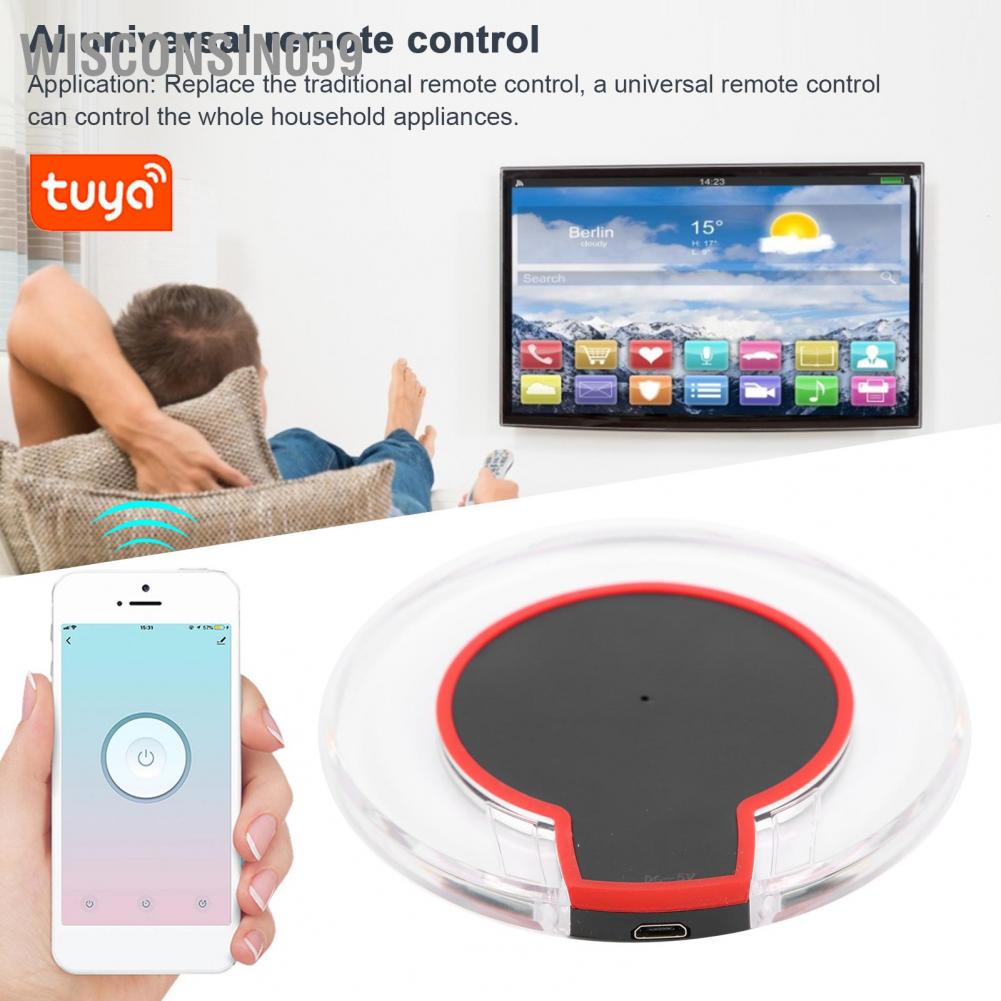 Wisconsin059 Smart WiFi Wireless Infrared Remote Controller APP Voice Control for Air Condition TUYA
